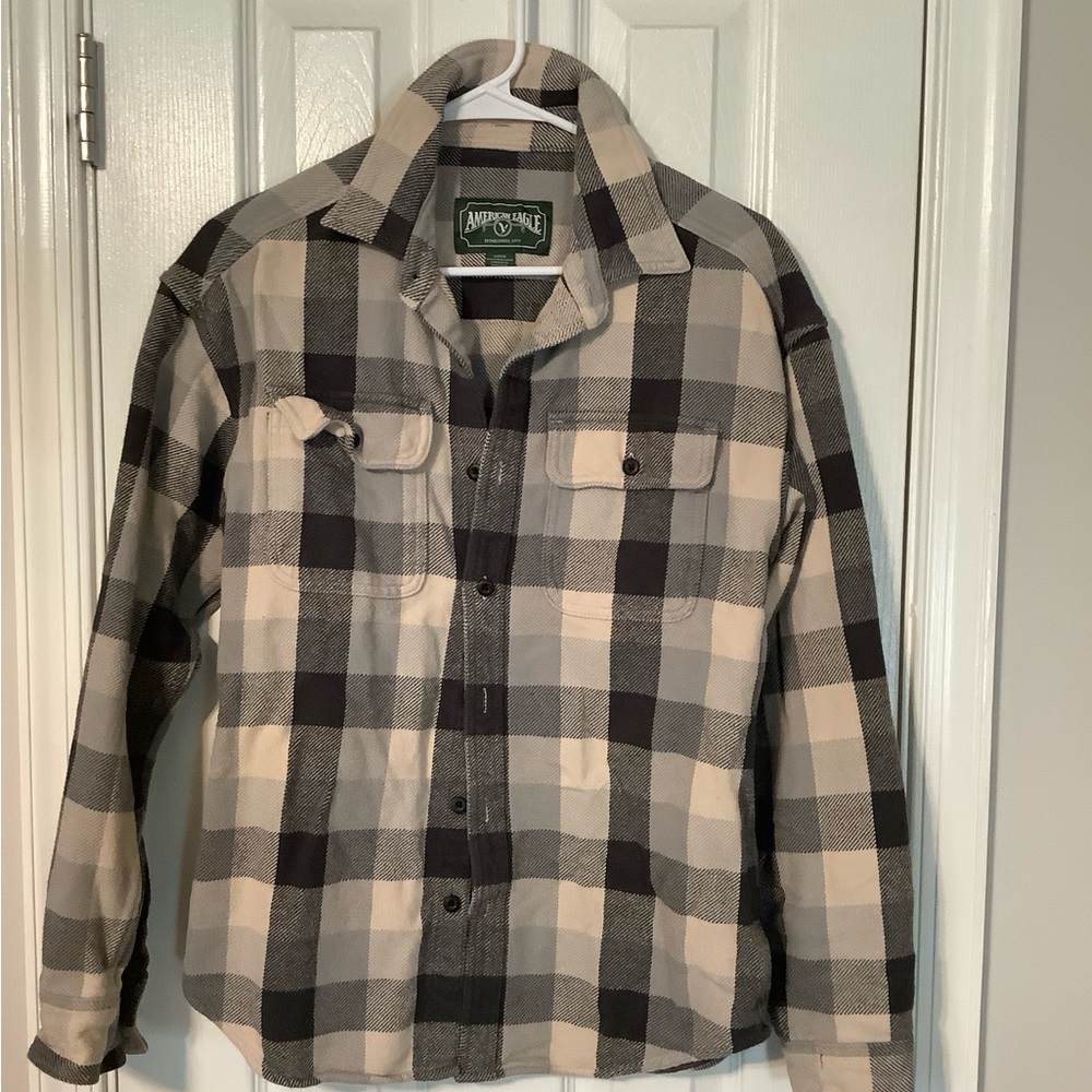 American Eagle Outfitters Men's Plaid Shirt Jacket